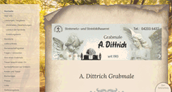 Desktop Screenshot of dittrich-grabmale.de